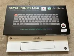 キークロン KEYCHRON K7 MAX JIS 静音赤軸+ 純正パームレスト