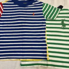 ポロラルフローレン　Tシャツ　90 ボーダーセット