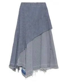 美品♡FURFUR ファーファー　デニム　アシメ　スカート　ストライプのサムネイル