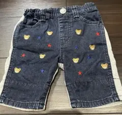 ミキハウス 刺繍デニムショーツ 80