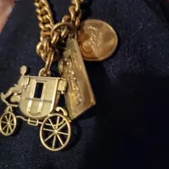 ❇『COACHチャーム』馬車デザインのチャーム3種付太めチェーン