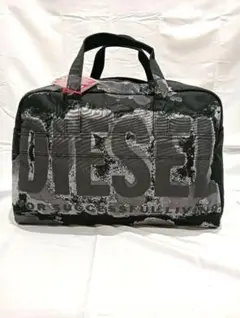 DIESEL ディーゼル ボストンバッグ ブラック グレー