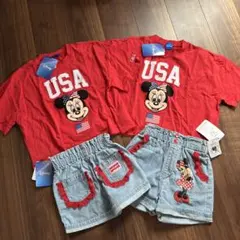 Disney ミニー　Tシャツ デニムショートパンツ セット　チマジロのサムネイル