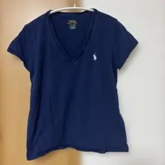 POLO RALPH LAUREN ネイビー Vネック Tシャツ