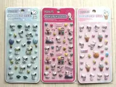 PEANUTS スヌーピーぷくぷくシール3枚セット