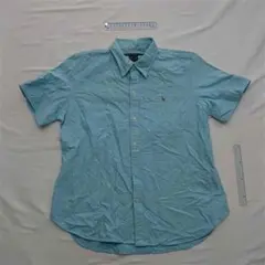 ■ラルフローレン スリムフィット 半袖シャツ 水色 メンズ