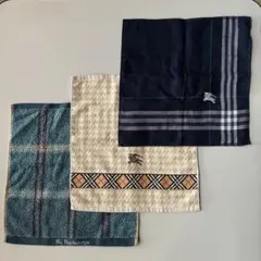 バーバリー　ハンドタオル　3枚　ガーゼ地　ほか【未使用】