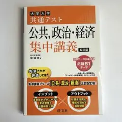 大学入学共通テスト 公共・政治・経済 集中講義