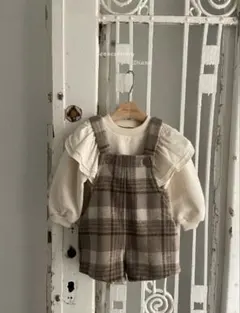 anneshirley アンシャーリー suit チェック S 韓国子供服