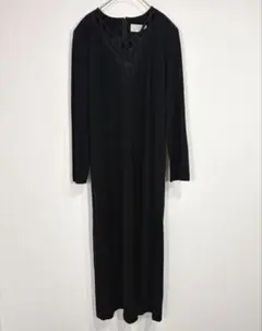 Niccole 長袖ロングワンピース フォーマル シック 冠婚葬祭