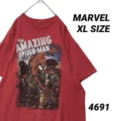 マーベル アメイジングスパイダーマン Tシャツ 赤 アメコミ ゆるだぼ XLのサムネイル