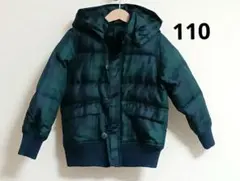 無印良品 KIDS＊キッズ＊チェック柄2wayジャンパー＊ダウンジャケット110