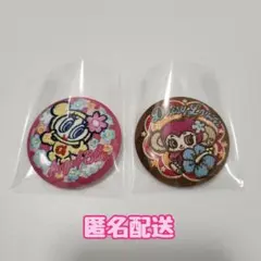 ナルミヤキャラクターズ　刺繍缶バッジビスケット　ハナちゃん　ミンキー　2点セット
