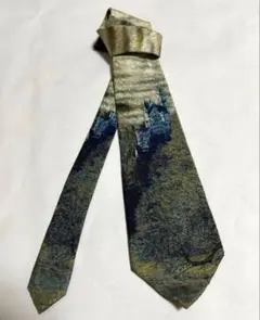 レトロ ネクタイ メンズ シルク 柄物 おしゃれ　アート柄