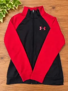 UNDER ARMOUR アンダーアーマー キッズ ジャージ 150前後　赤黒