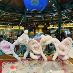 上海ディズニー　スティッチとエンジェル　カチューシャ2点セット