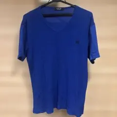 BLACK LABEL バーバリー 青 Vネックニット