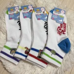 ダイソー トイストーリー 靴下 4足セット レディース アンクルソックスのサムネイル