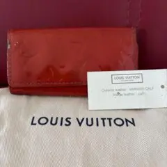 ルイヴィトン　ヴェルニ　４連キーケース　レッド