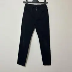 黒 スリムフィットパンツ 150cm