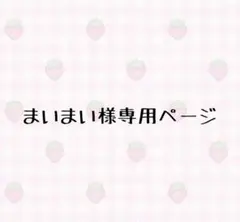まいまい様専用ページ