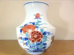 真作保証 12代 今泉今右衛門 錦菊絵花瓶 人間国宝 (井上萬二) 佐賀県 真作保証 12代 今泉今右衛門 錦菊絵花瓶 人間国宝 (井上萬二) 佐賀県