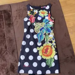 Desigual 花柄ノースリーブワンピース 38