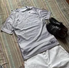 00s NIKE センターロゴ Tシャツ 短丈 ボーダー city T