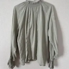 【難アリ】LOWRYSFARM ローリーズファーム ブラウス 緑 長袖