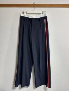 ZARA ネイビー サイドライン パンツ