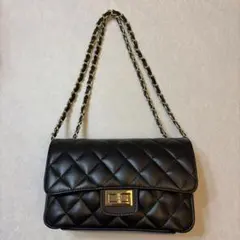 【美品】MAISON VINCENTキルティング ショルダーバッグ ブラックのサムネイル