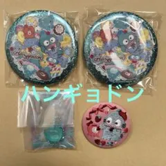 キラキラBIG缶バッジ 刺繍缶バッジビスケット3グミチュアチャーム