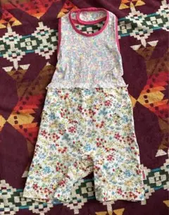 BIBPA ロンパース　花柄　女の子　美品