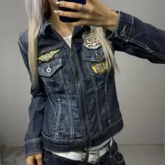 Harley-Davidson デニムジャケット Gジャン 刺繍ロゴのサムネイル