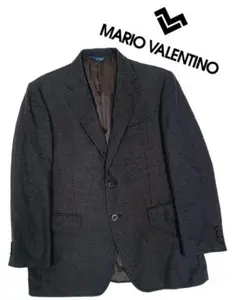 【MARIOVALENTINO】ツイード調テーラードジャケットブラウンL寸j28のサムネイル