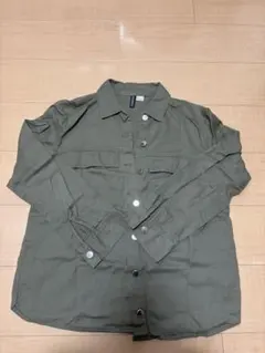 H&M オリーブグリーン 長袖シャツ