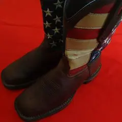 ウエスタンブーツ アメリカ国旗デザイン