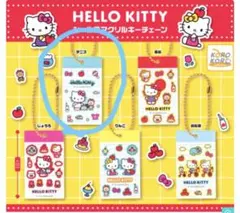 新品　ハローキティ　シール風　アクリルキーチェーン　〈テニス〉