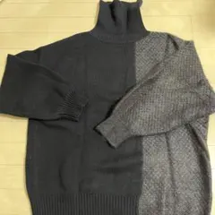【美品】RIMARK ネイビータートルネックニットのサムネイル