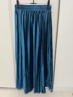 ベロア素材 ロングスカート