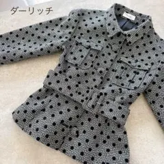 Darich フロッキードットJK グレー