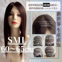 真2026新世界　人毛100%ウィッグ　フルウィッグ　総レース　医療ウィッグ