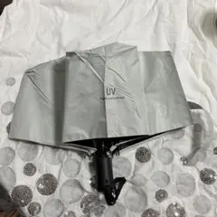 自動開閉 晴雨兼用 折りたたみ傘 グレー UVカット 遮光 運動会