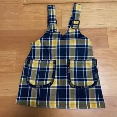 《値下げしました》アプレレクール　チェックジャンパースカート　80センチ