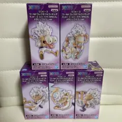 ワンピース フィギュア ワーコレ ルフィ ニカ ギア5 メタリック　全5種セット