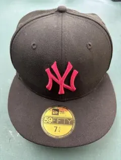 New Era 59FIFTY ブラック ピンク NEW YORK キャップ