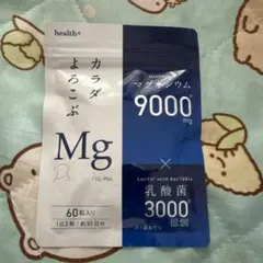 health＋ 高濃度マグネシウム 9000ml 乳酸菌 サプリメント 30日分