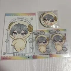 カラフルピーチ　からぴち　東武動物公園　缶バッジ　クリアカード　ヒロ