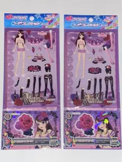 アイカツ コーデコレクションシール 紫吹蘭 ローズボンボンヘアコサージュ