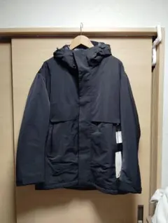 未使用タグ付き　UNIQLO+j ハイブリッドオーバーサイズパーカ　Lサイズ　黒